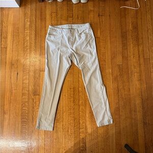 Lululemon Utilitech ABC Pants, 34x34 Slim, Silver drop color